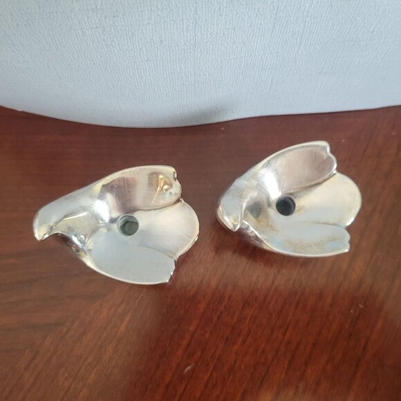 Dansk Design With Light Silver Tulip-Shaped Candle Holders - Picture 4 of 6